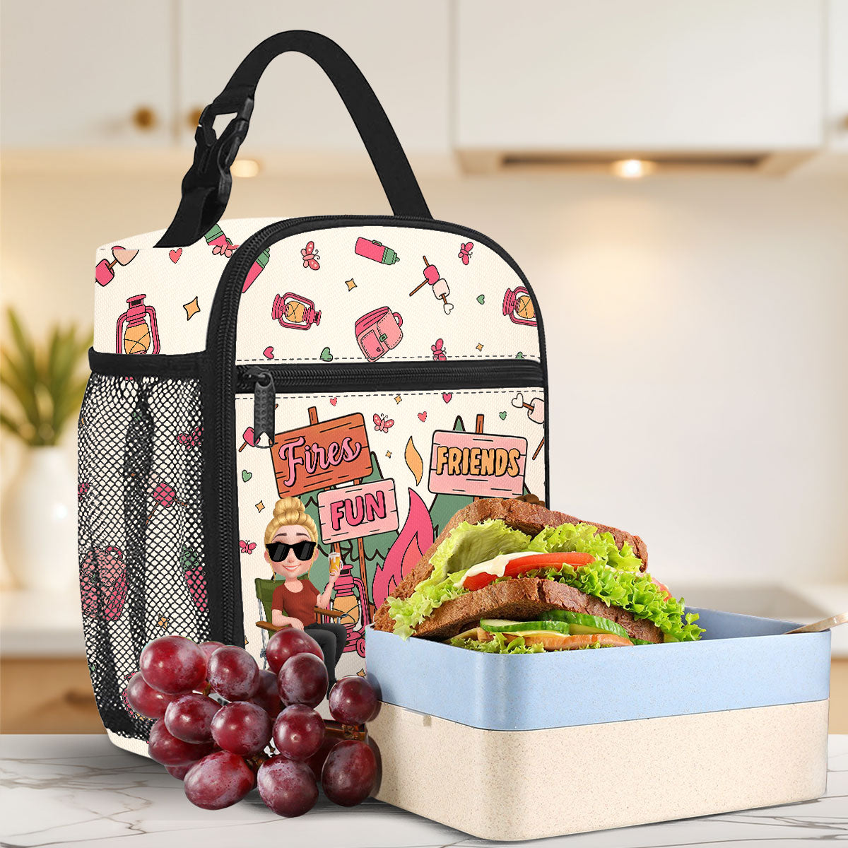 Camping Crew - Personalized Custom Insulated Lunch Bag