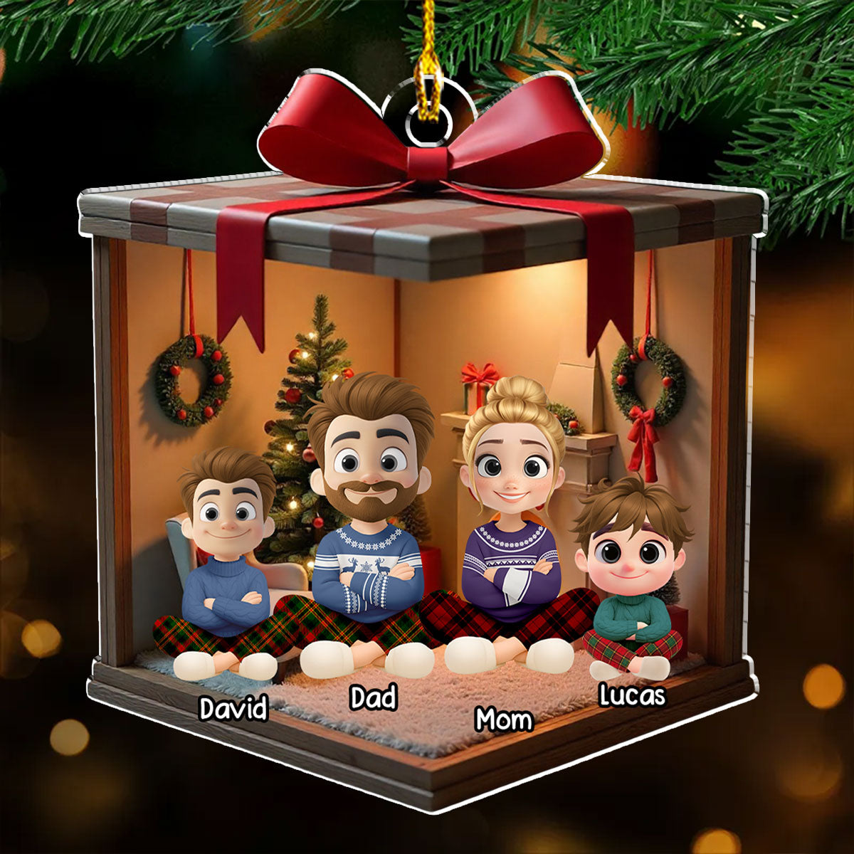 Our Cozy Christmas Together - Personalized Custom Acrylic Ornament