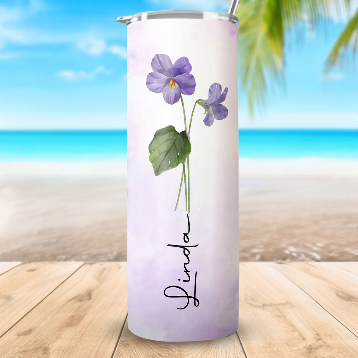 Friendship Is Beautiful - Personalized Custom Skinny Tumbler