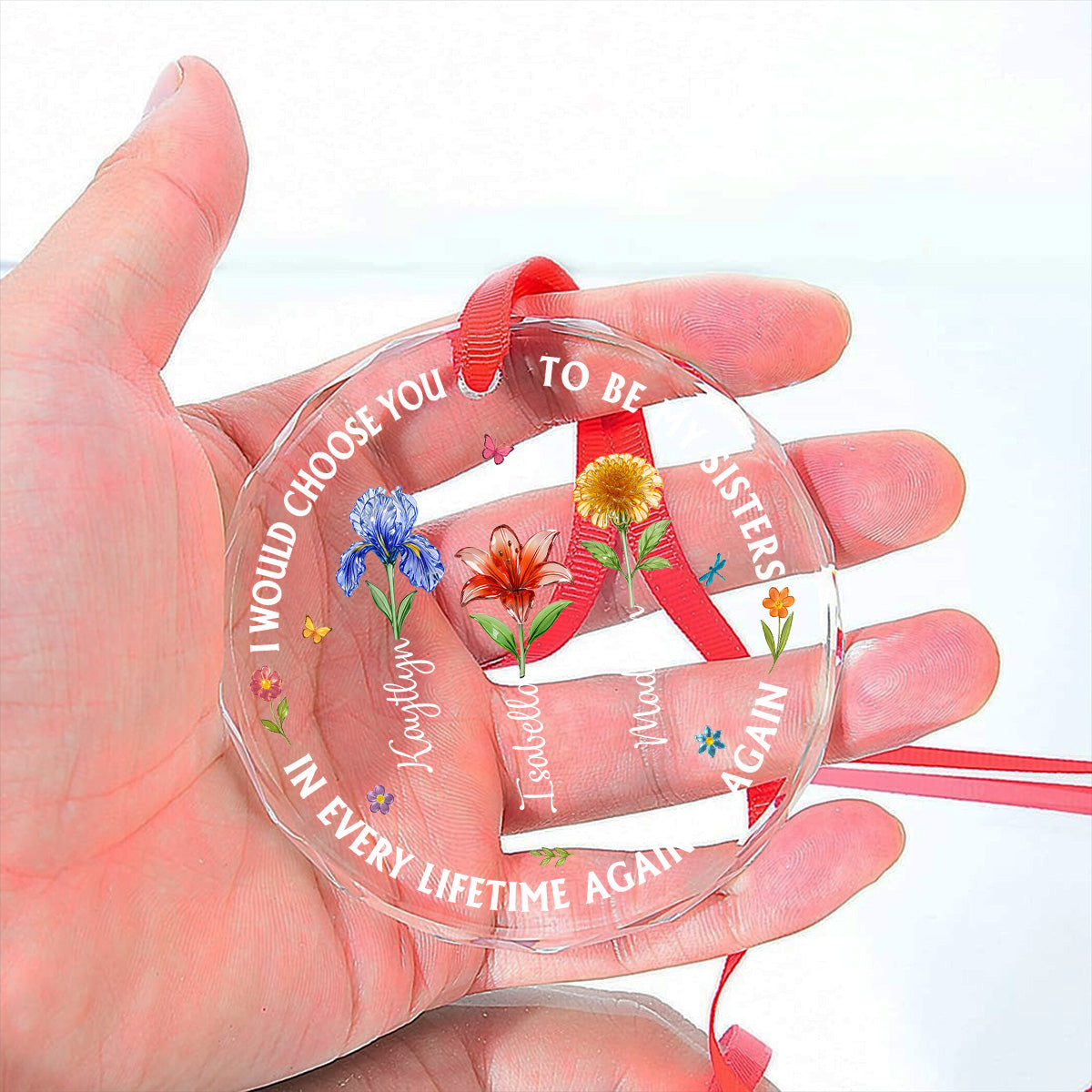 I Would Choose You - Personalized Custom Glass Ornament