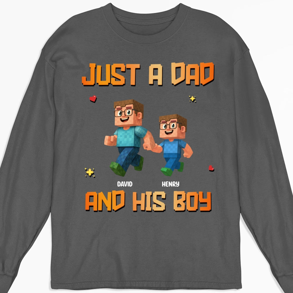 Just A Dad - Personalized Custom Shirt