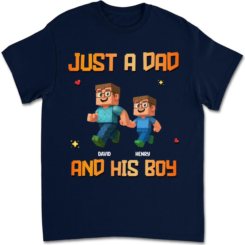 Just A Dad - Personalized Custom Shirt