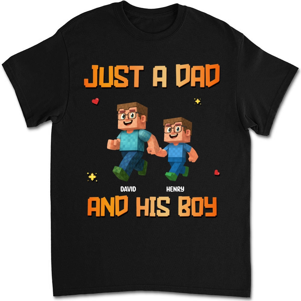 Just A Dad - Personalized Custom Shirt