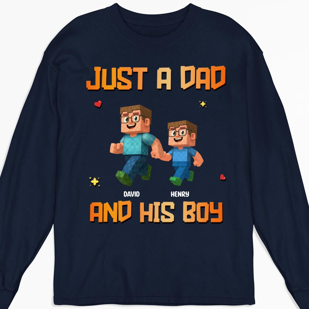 Just A Dad - Personalized Custom Shirt