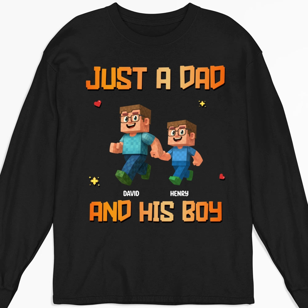 Just A Dad - Personalized Custom Shirt