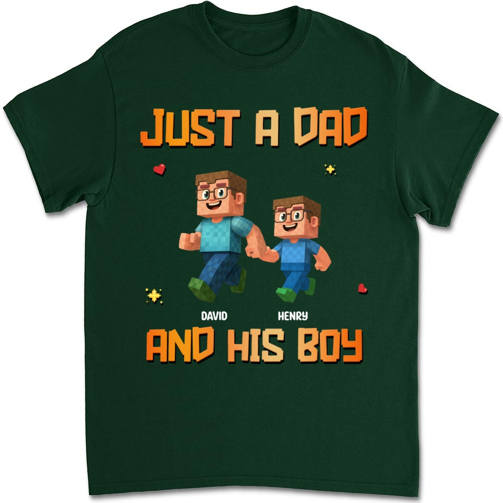 Just A Dad - Personalized Custom Shirt