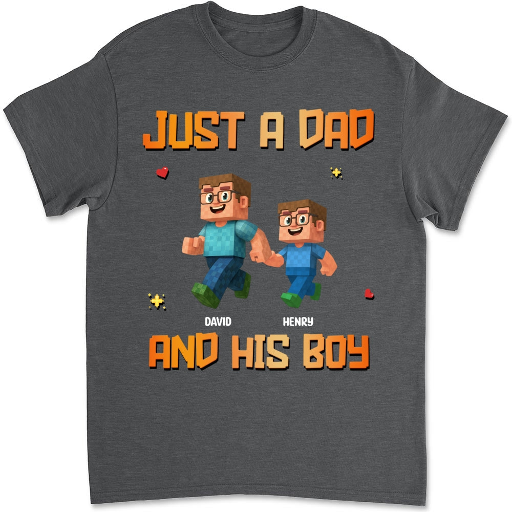 Just A Dad - Personalized Custom Shirt