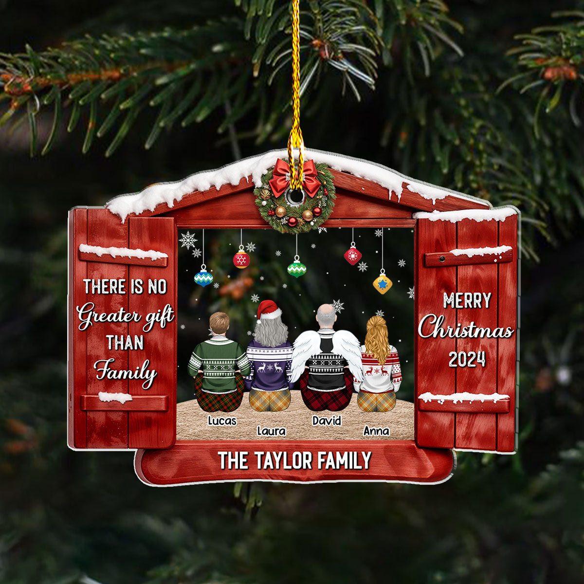 There Is No Greater Gift - Personalized Custom Acrylic Ornament