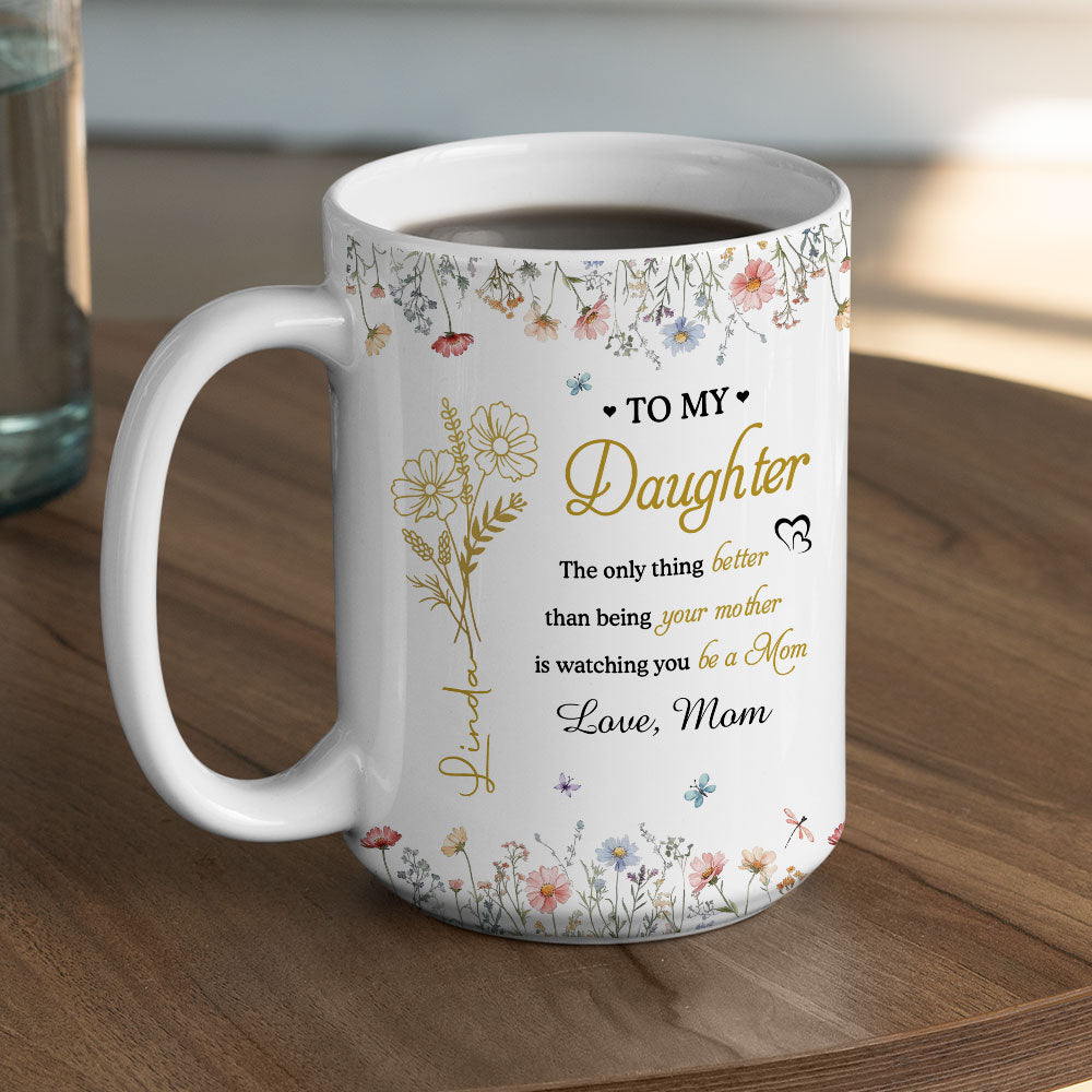 Love My Daughter In Law - Personalized Custom Coffee Mug