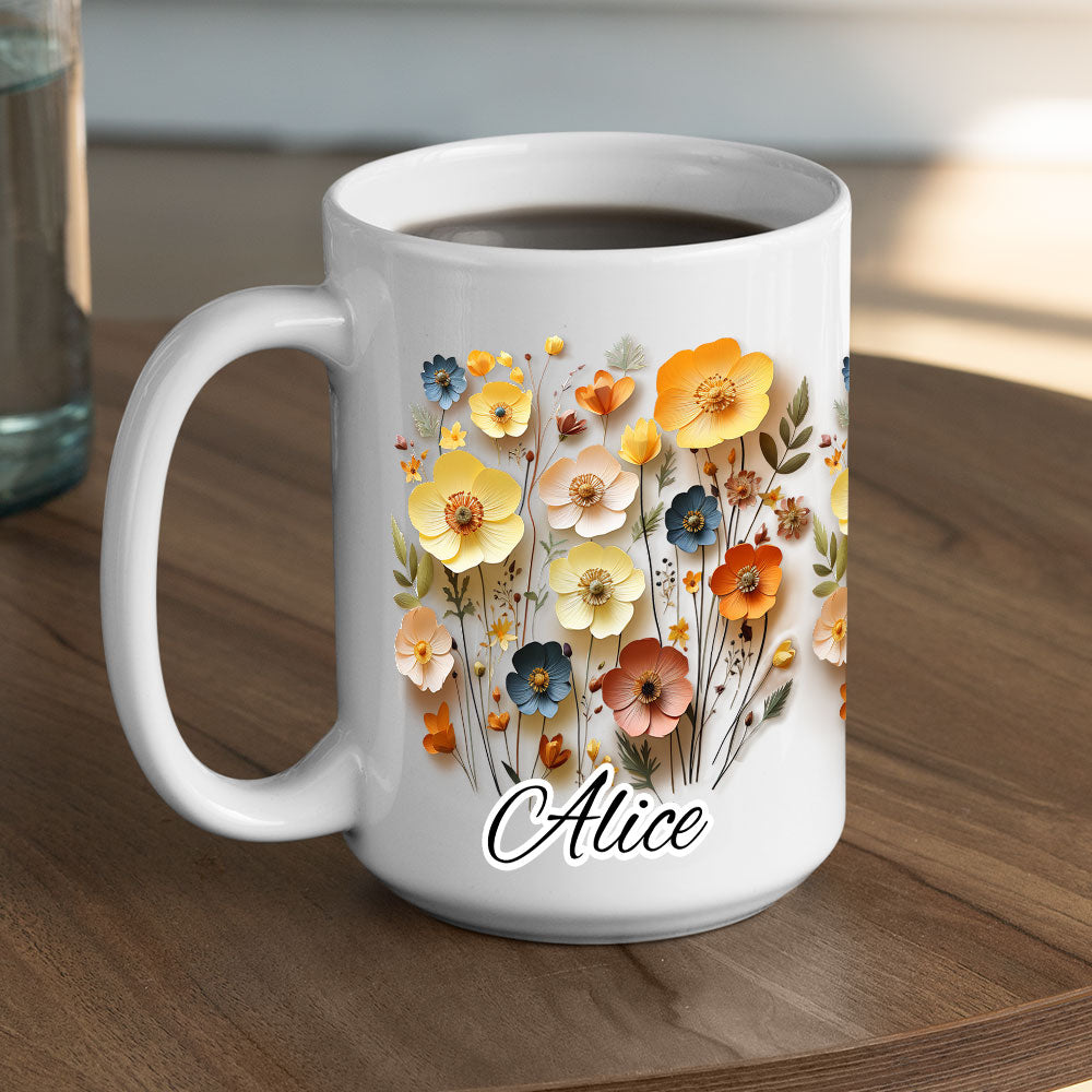 Flower Girl - Personalized Custom Coffee Mug