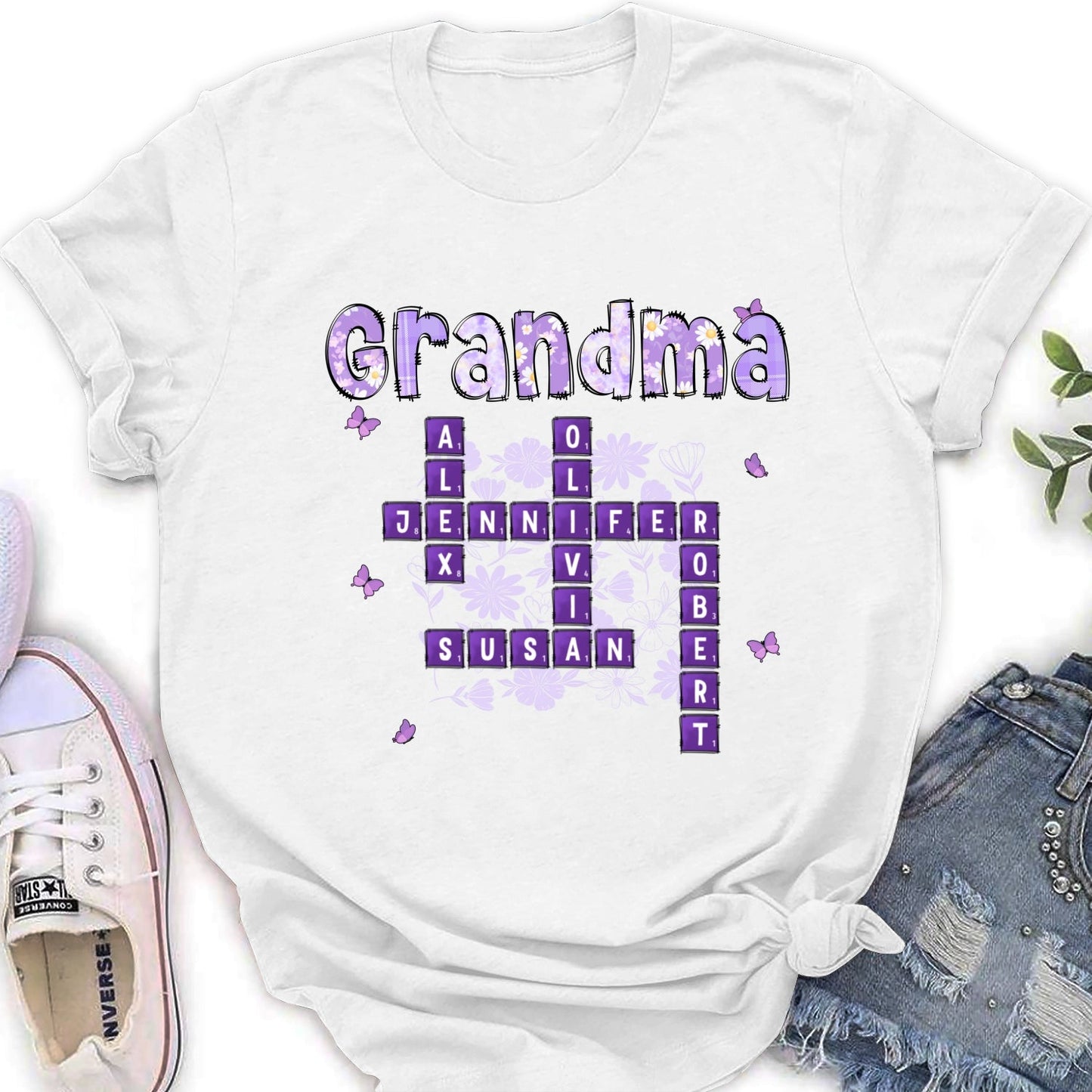 Love Being Gigi Crossword - Personalized Custom Shirt