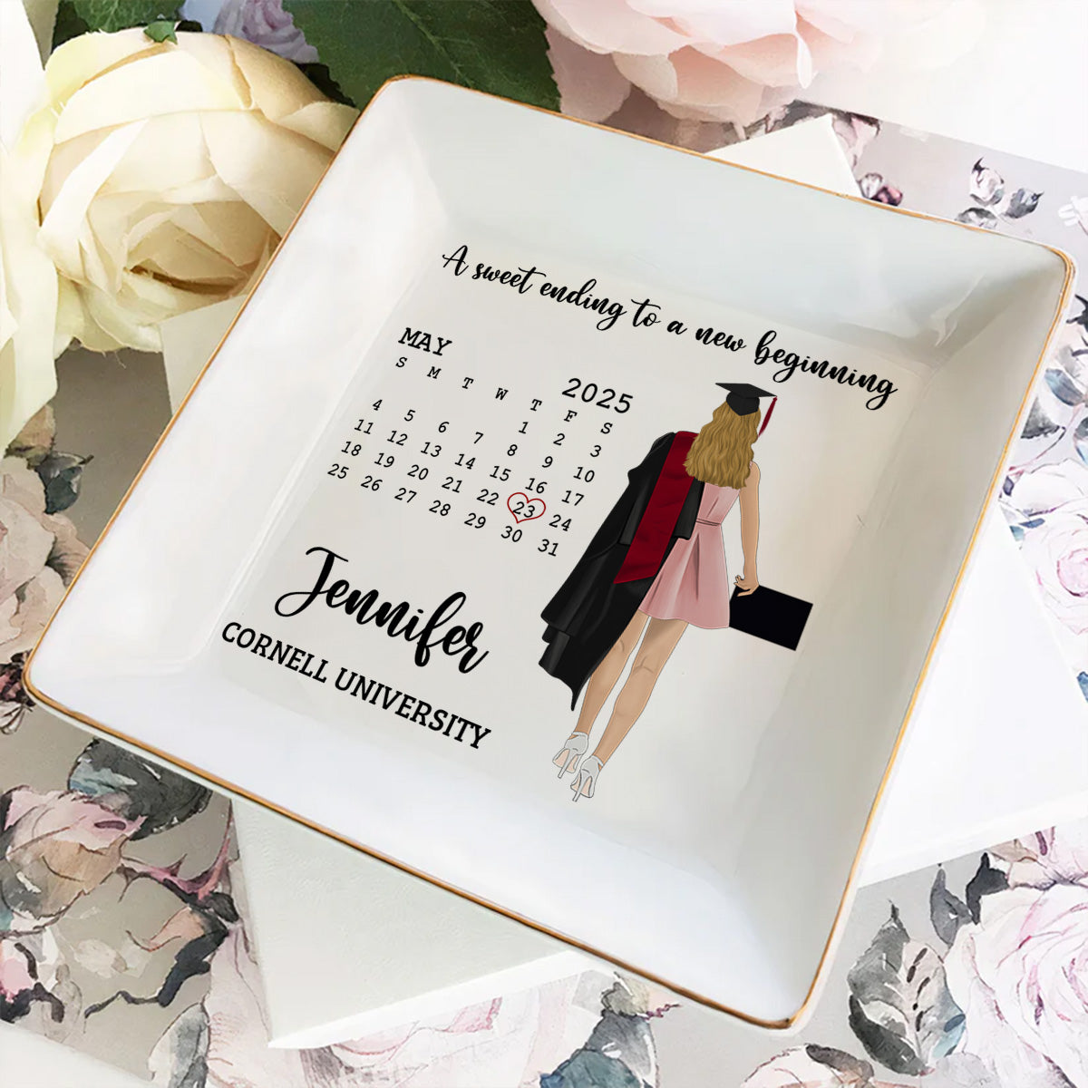 A Sweet Ending - Personalized Custom Jewelry Dish