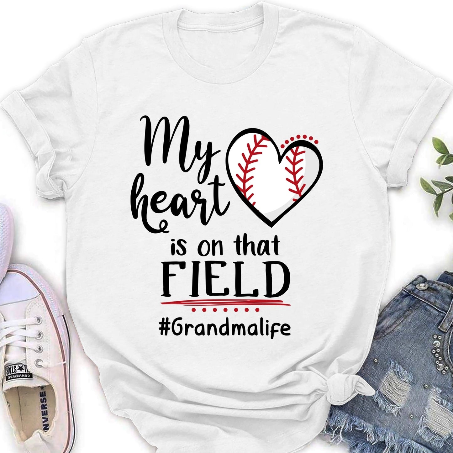 My Heart Is On That Field - Personalized Custom Shirt