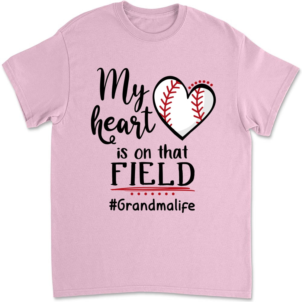 My Heart Is On That Field - Personalized Custom Shirt