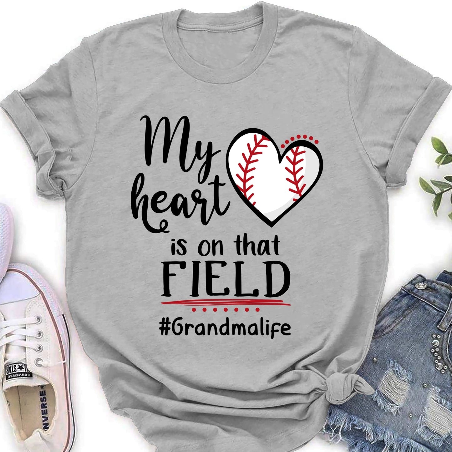 My Heart Is On That Field - Personalized Custom Shirt