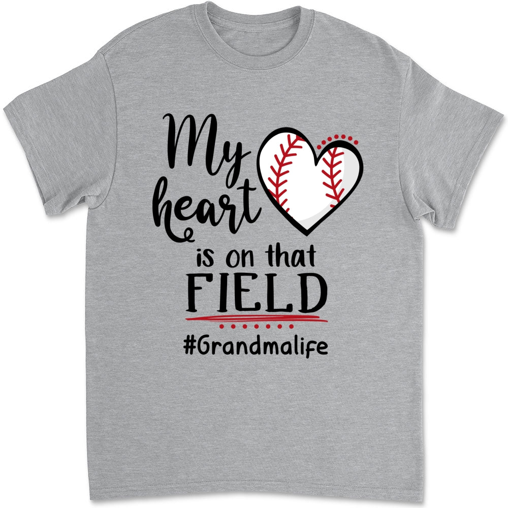 My Heart Is On That Field - Personalized Custom Shirt