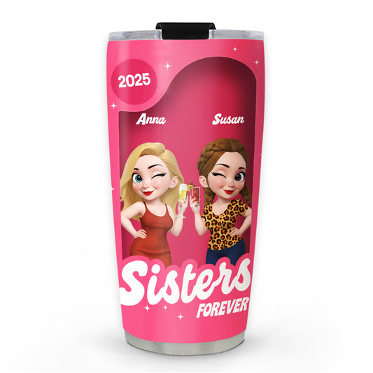 Sisters Besties Forever Box - Personalized Custom Tumbler