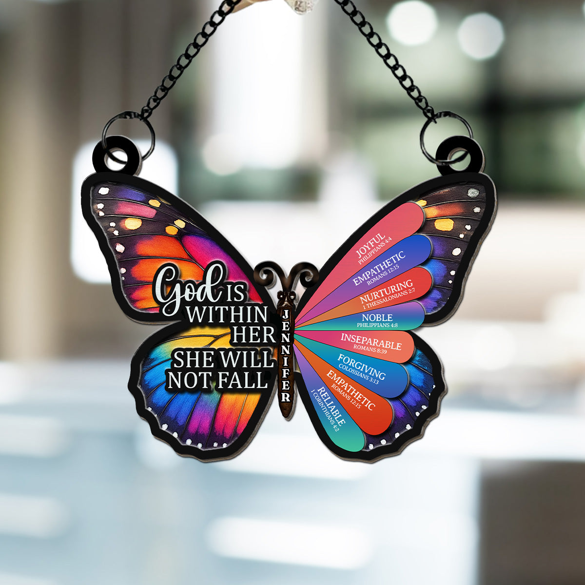 God Says You Are - Personalized Custom Suncatcher