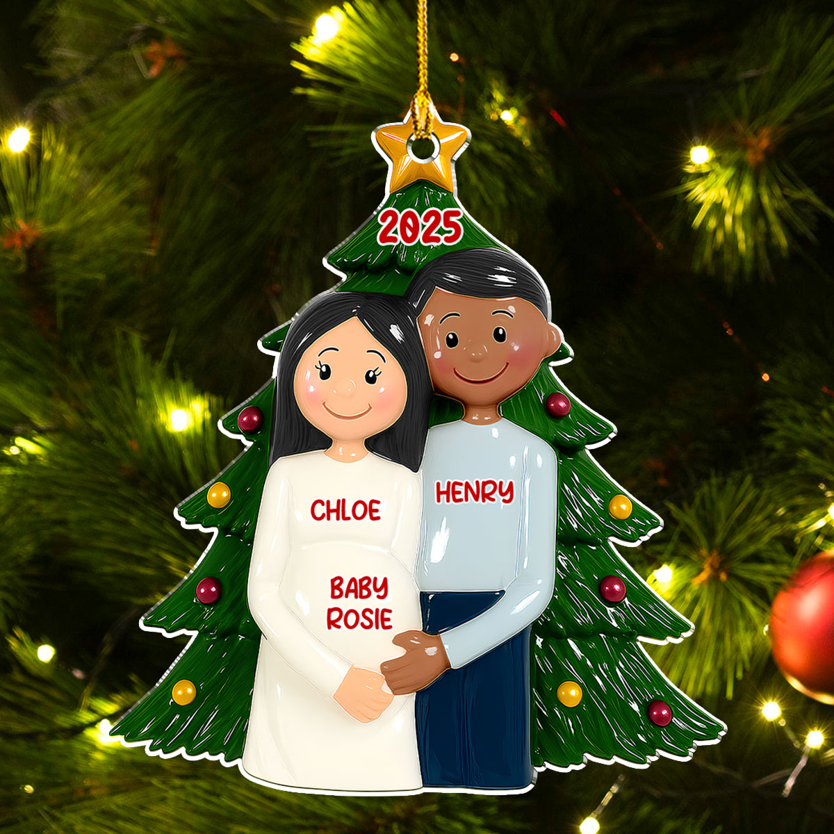 Merry Moments - Personalized Custom 3D Effect Acrylic Ornament