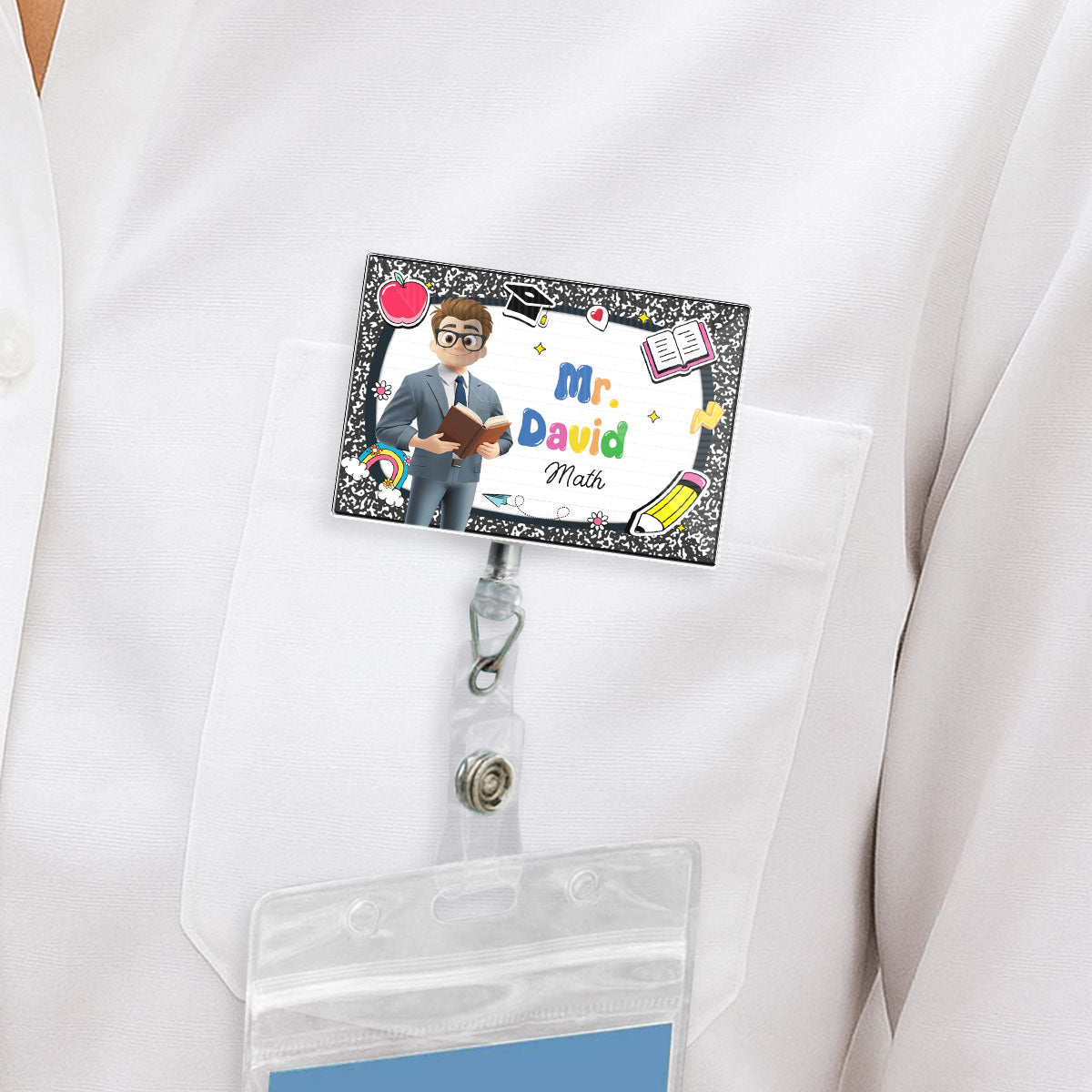 Welcome To My Class - Personalized Custom Acrylic Badge Reel