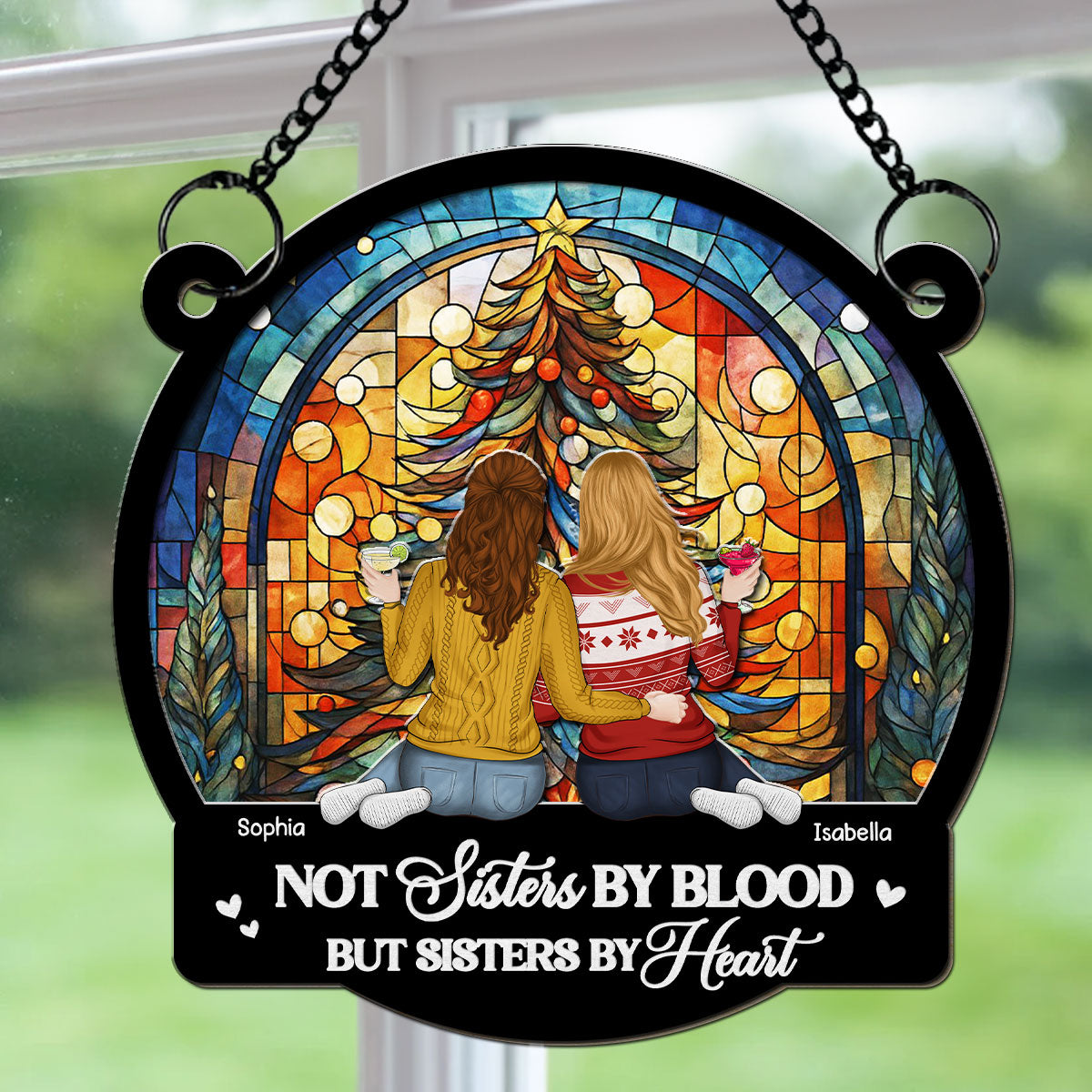 Warm Wishes From Your Bestie - Personalized Custom Suncatcher