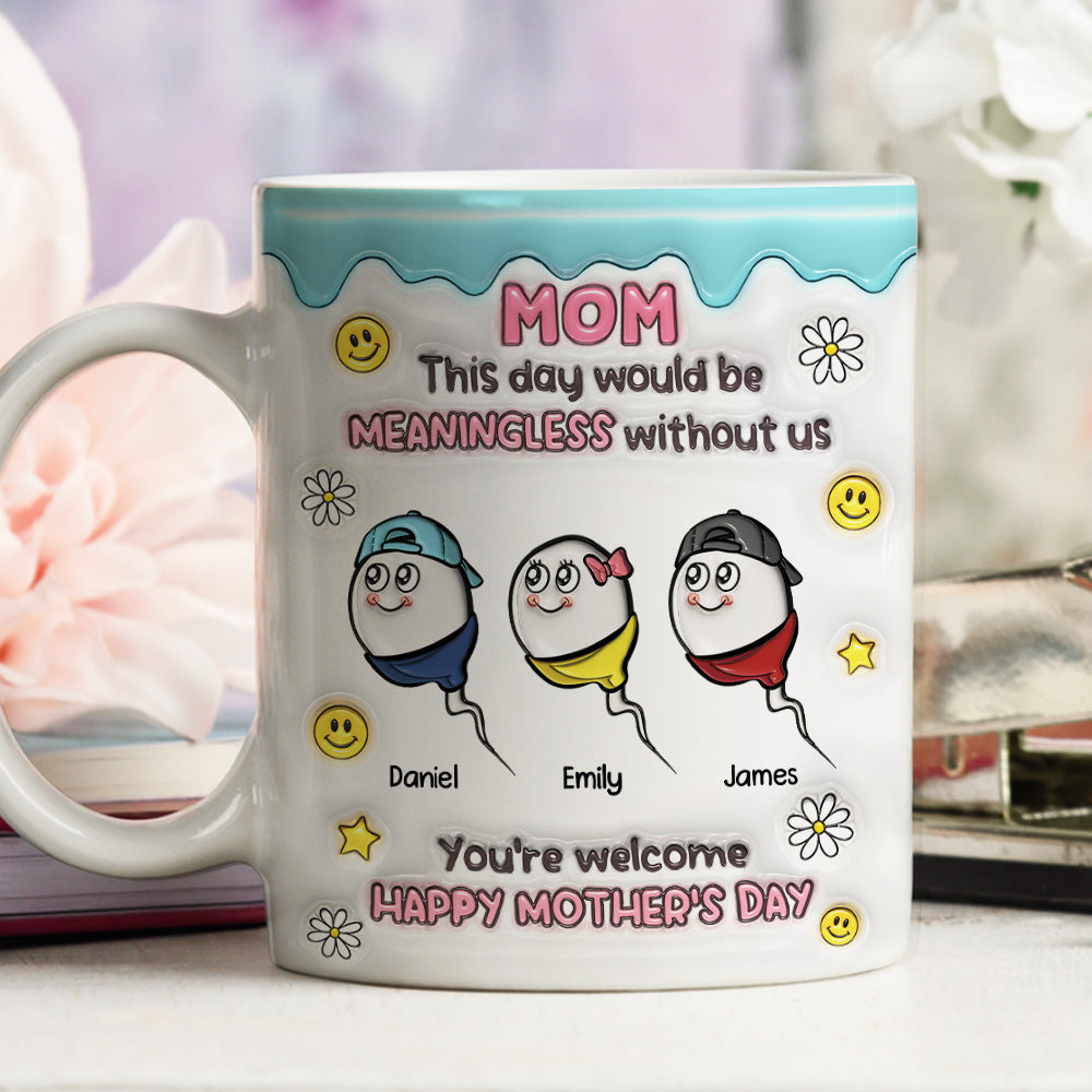 You Made This Day Special - Personalized Custom 3D Inflated Effect Mug