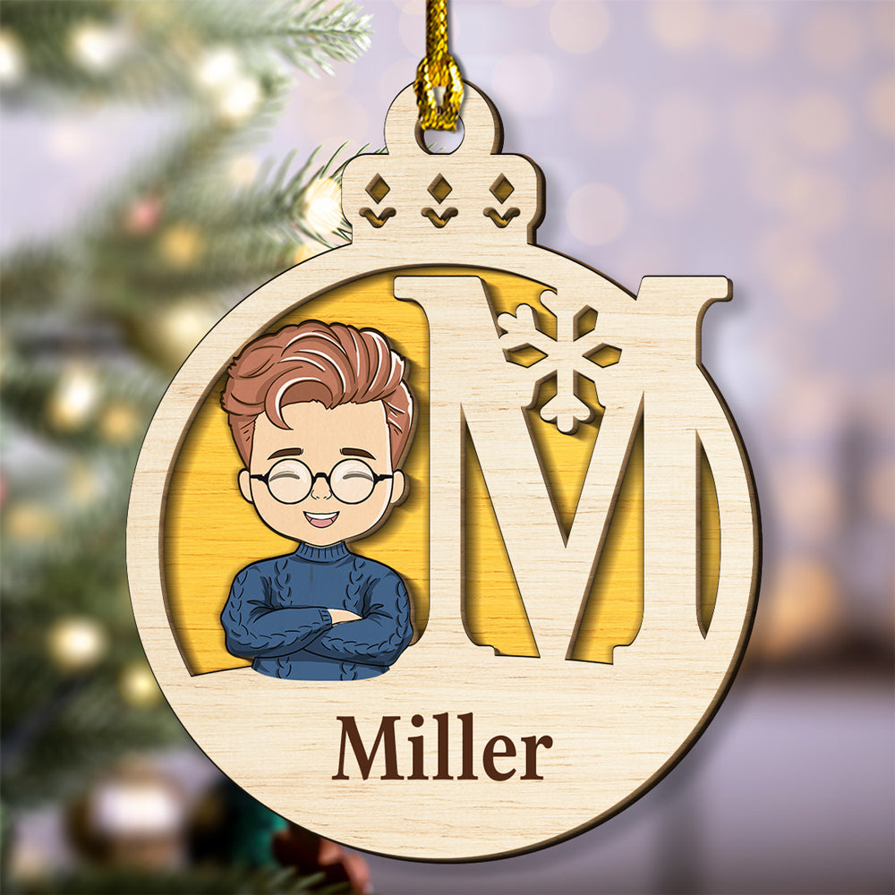 Santa Is Coming - Personalized Custom 2-Layered Wood Ornament