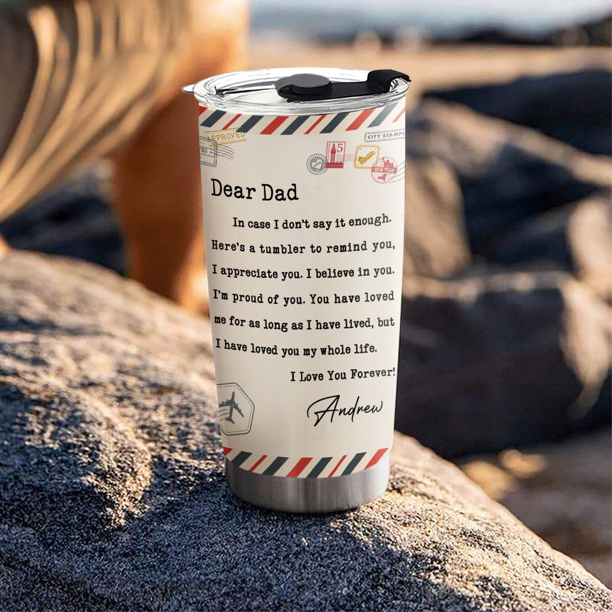 I Appreciate You Dad - Personalized Custom Tumbler