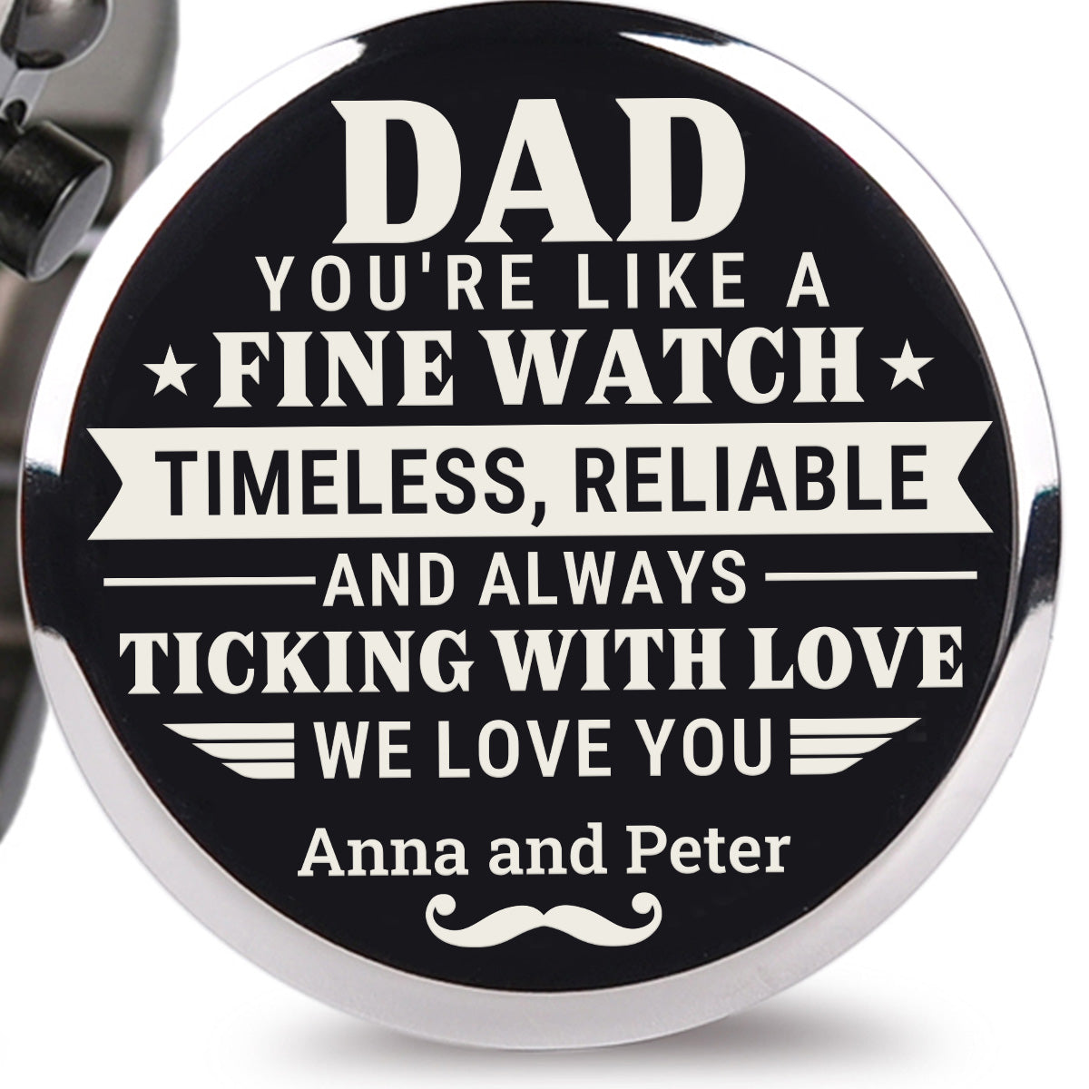 Ticking With Love - Personalized Engraved Wooden Watches GQ026