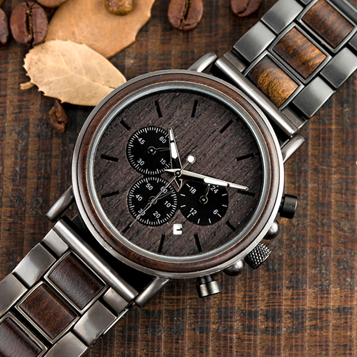Hands Down Best Dad Ever - WATCH GQ026 - Personalized Engraved Wooden Watches GQ026