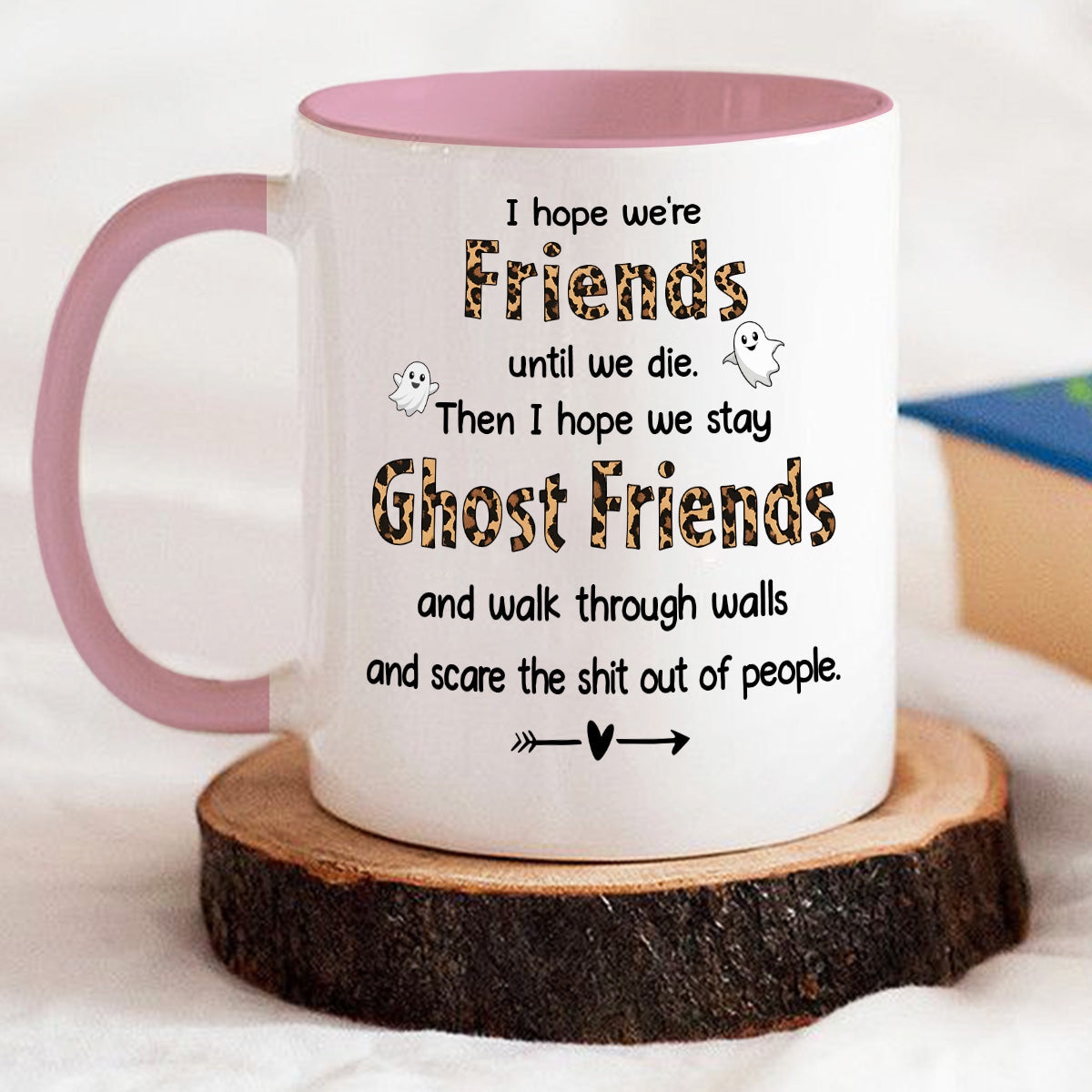 Ghost Friend - Personalized Custom Accent Mug