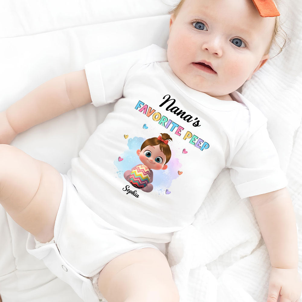 Grandma Favorite Peep - Personalized Custom Baby Onesie