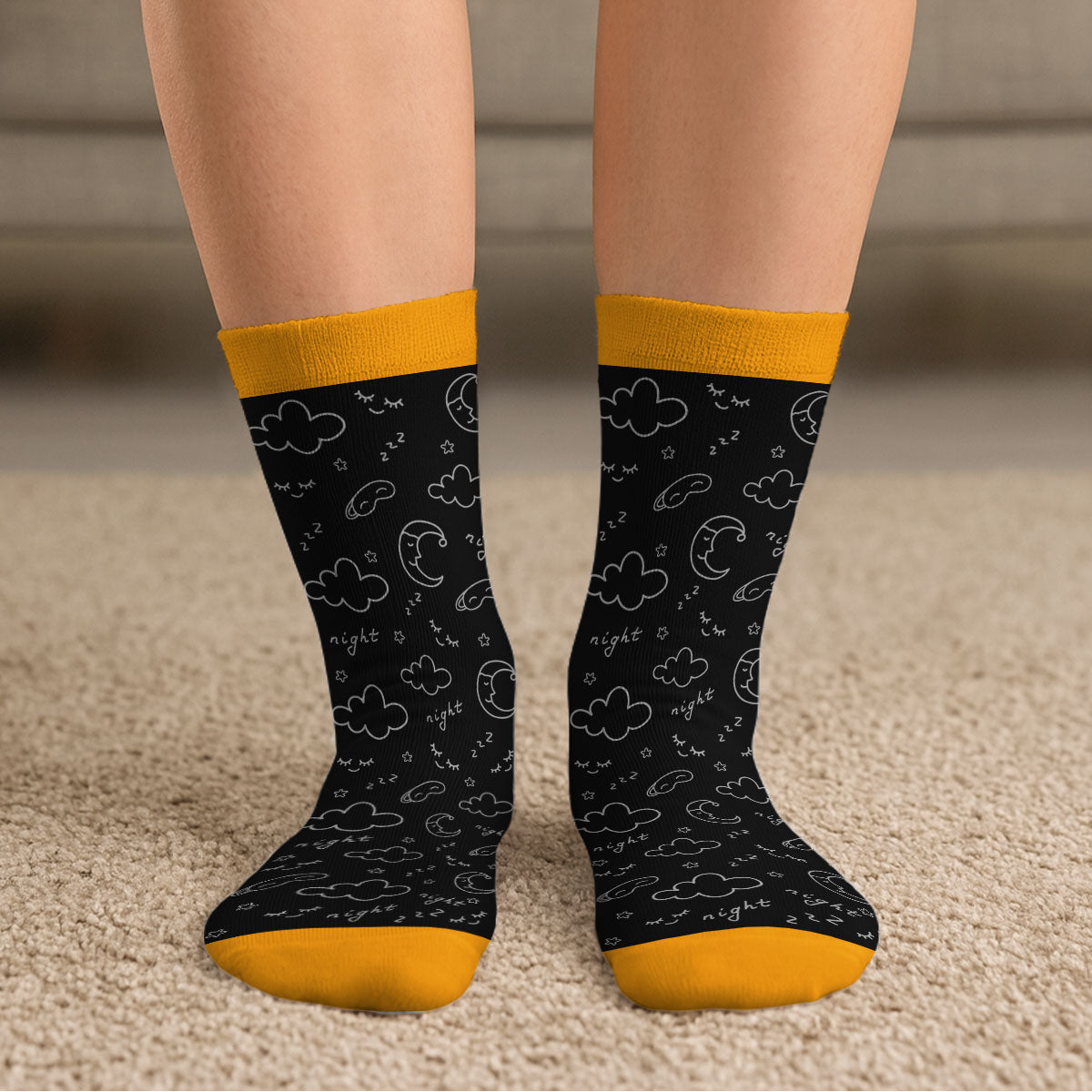 I Am Just Resting My Eyes - Personalized Custom Crew Socks