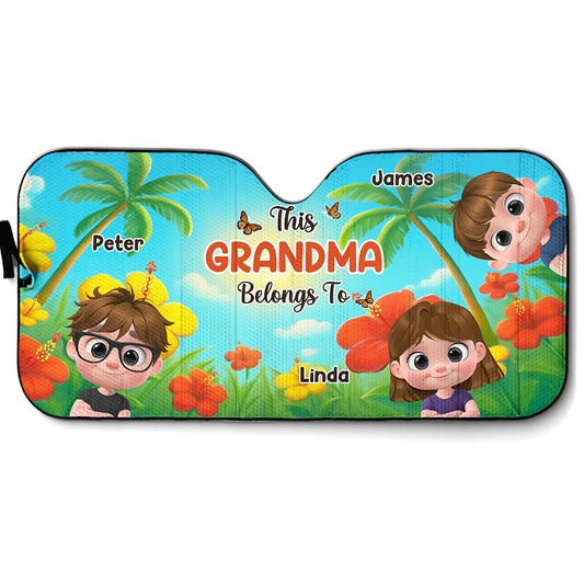 Grandkids Summertime - Personalized Custom Car Sunshade