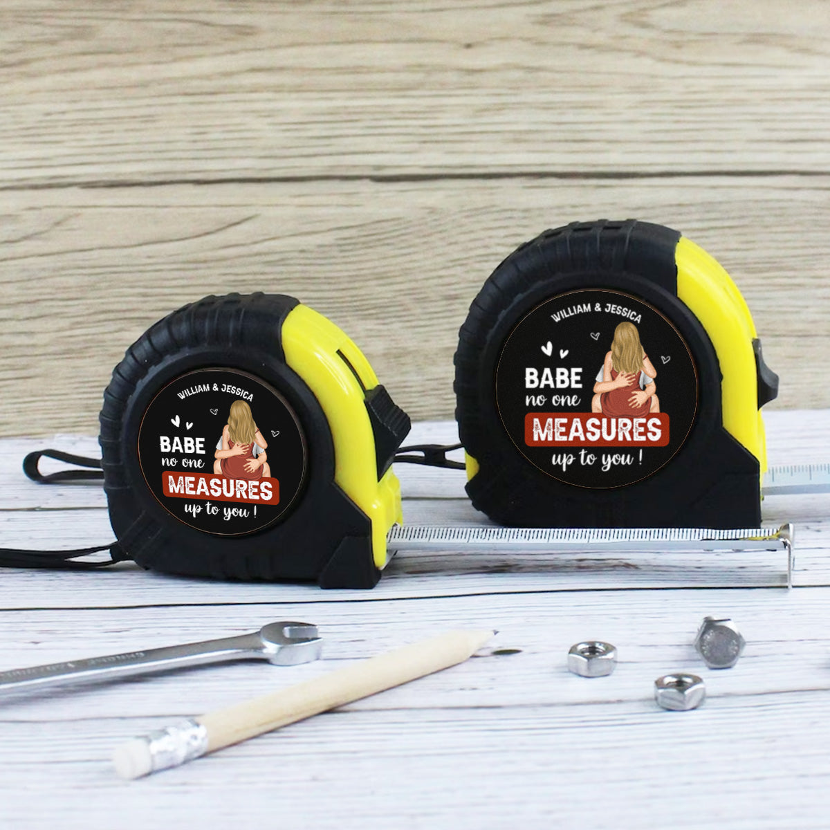 No One Measures - Personalized Custom Tape Measure