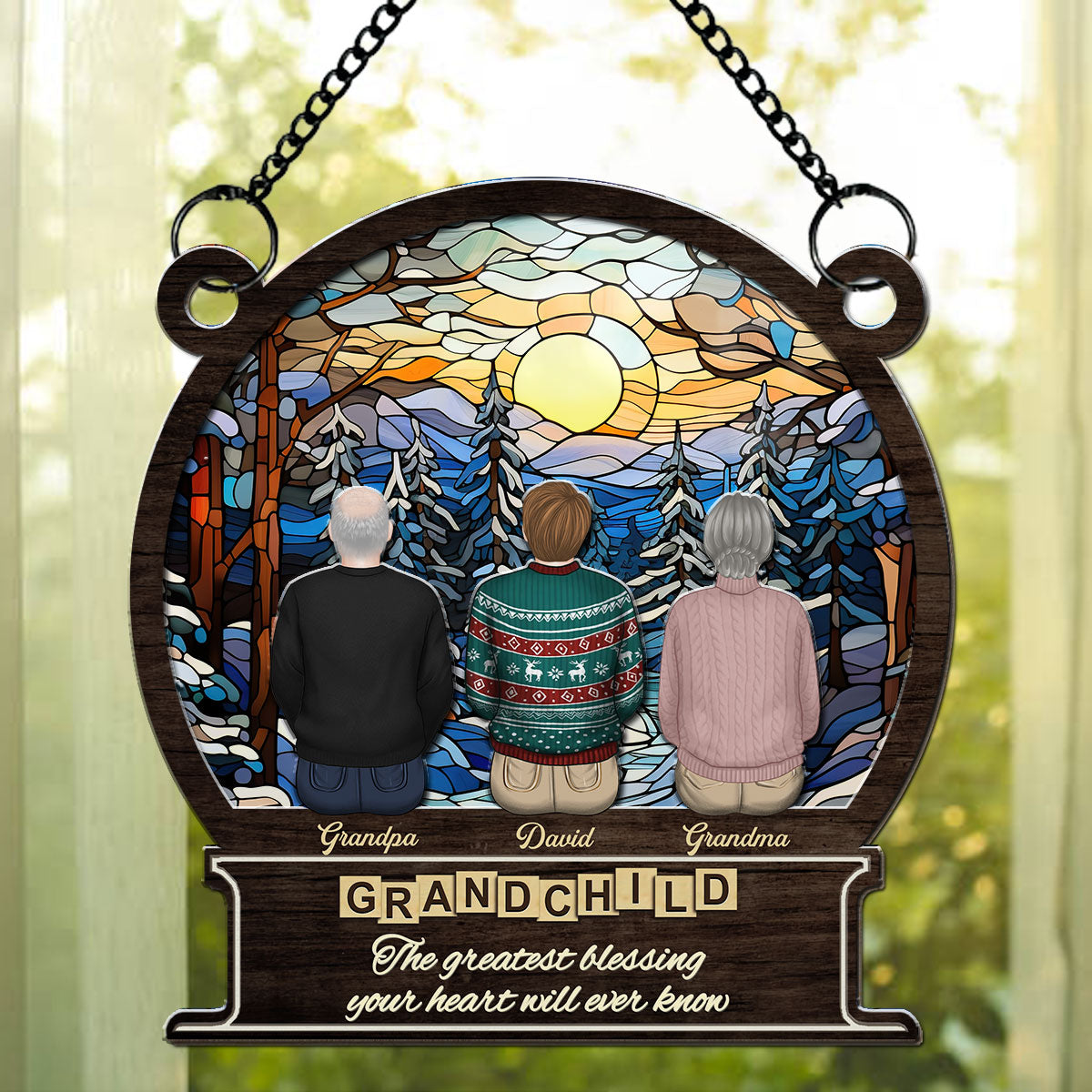 The Greatest Blessing - Personalized Custom Suncatcher