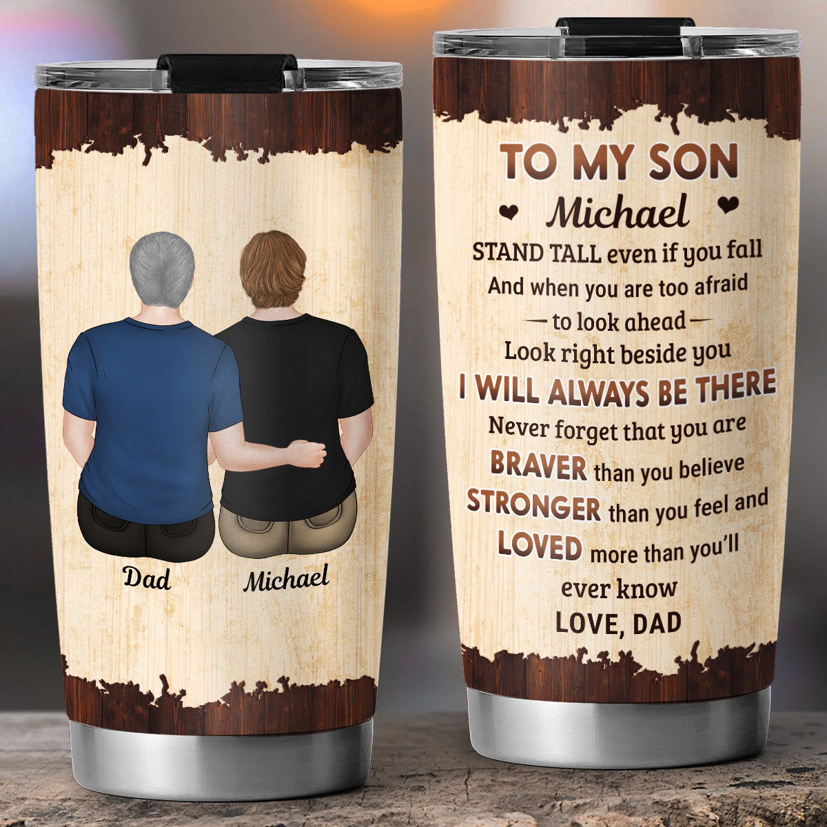 From Mom To Son - Personalized Custom Tumbler