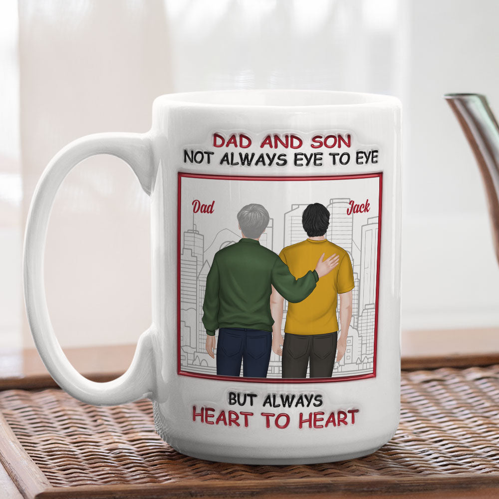 Our Hearts Beat In Harmony - Personalized Custom 3D Inflated Effect Mug