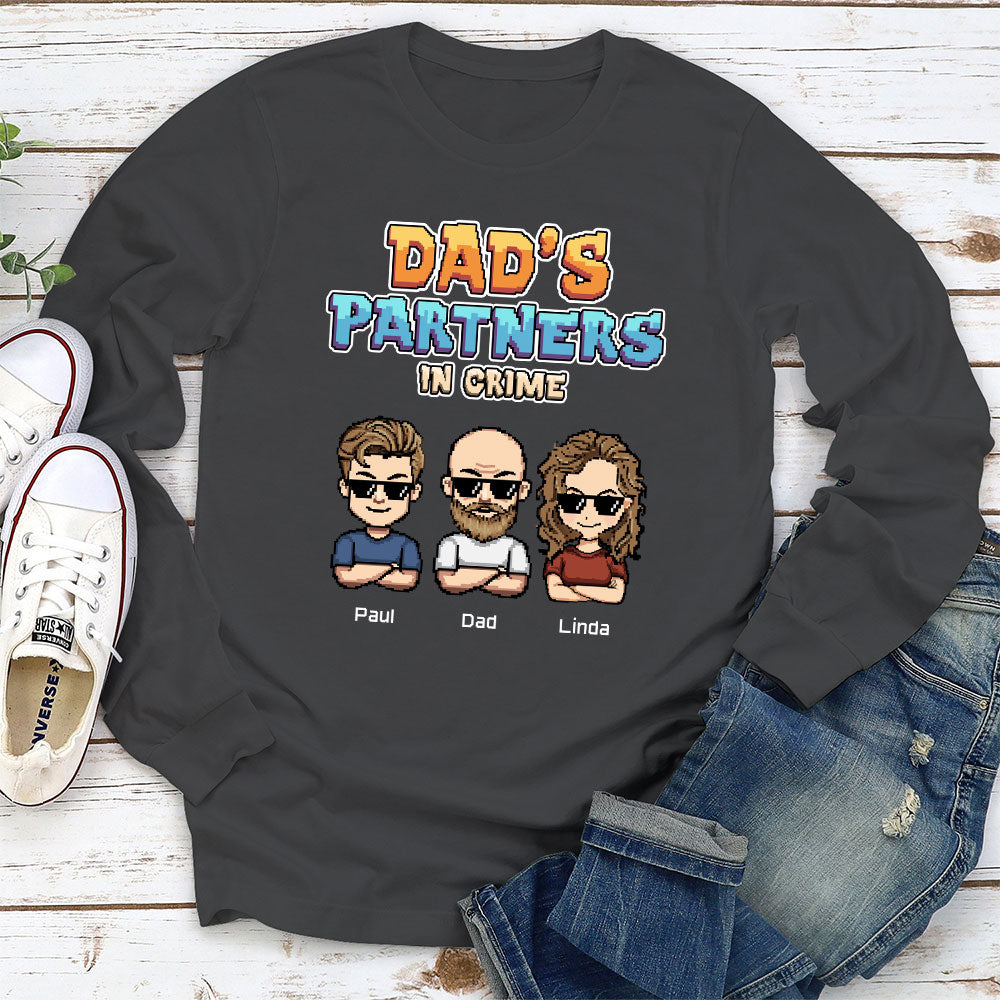 Dad Partners In Crime - Personalized Custom Shirt