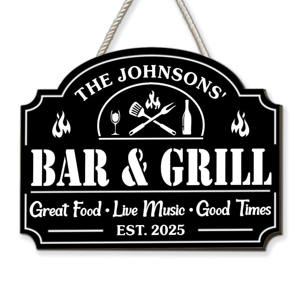 Great Time At Backyard - Personalized Custom Wood Sign