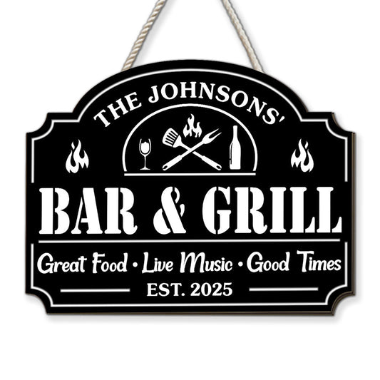 Great Time At Backyard - Personalized Custom Wood Sign