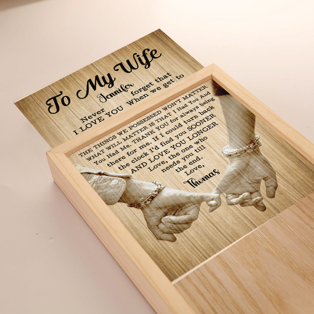 The One Who Needs You Till The End - Personalized Custom Frame Light Box