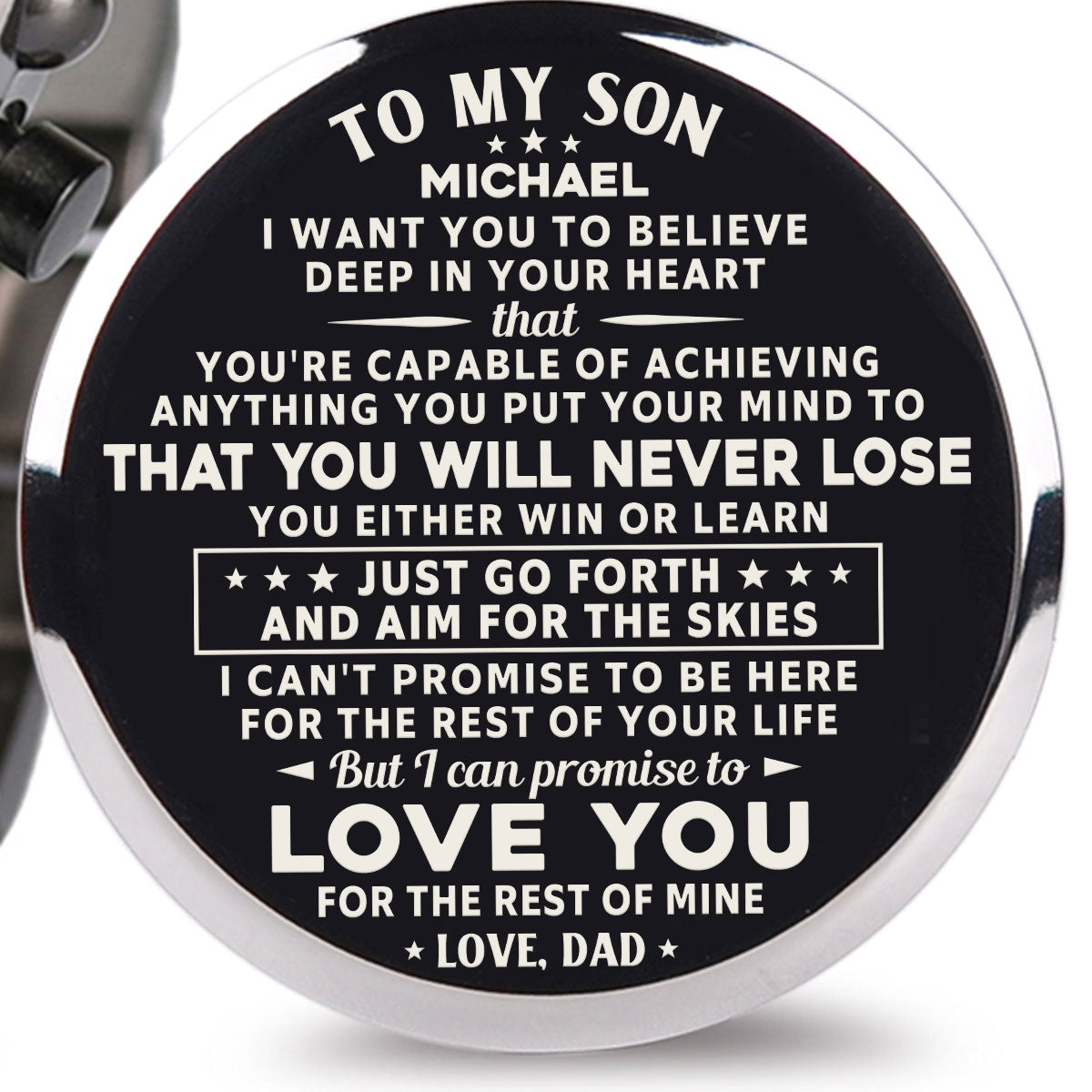 You Will Never Lose - Personalized Engraved Wooden Watches GQ026