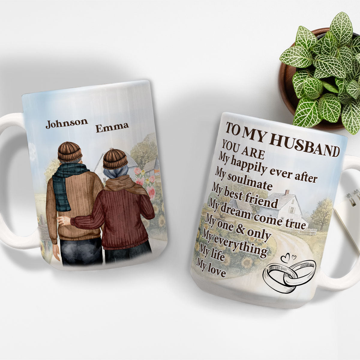 My Life And My Love - Personalized Custom Coffee Mug