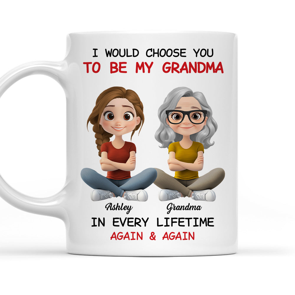 Always Choose You My Grandparent - Personalized Custom Coffee Mug