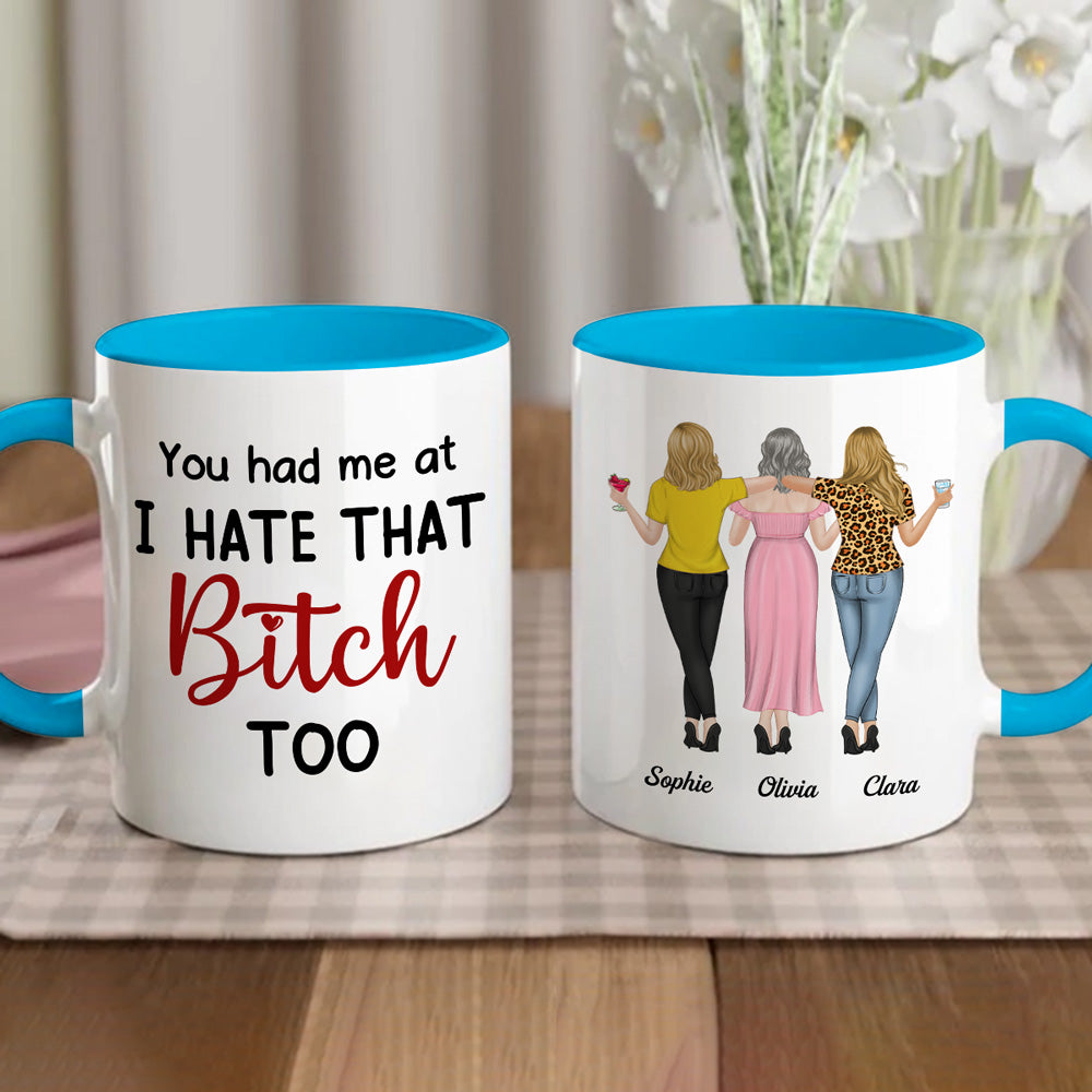 You Had Me At - Personalized Custom Accent Mug