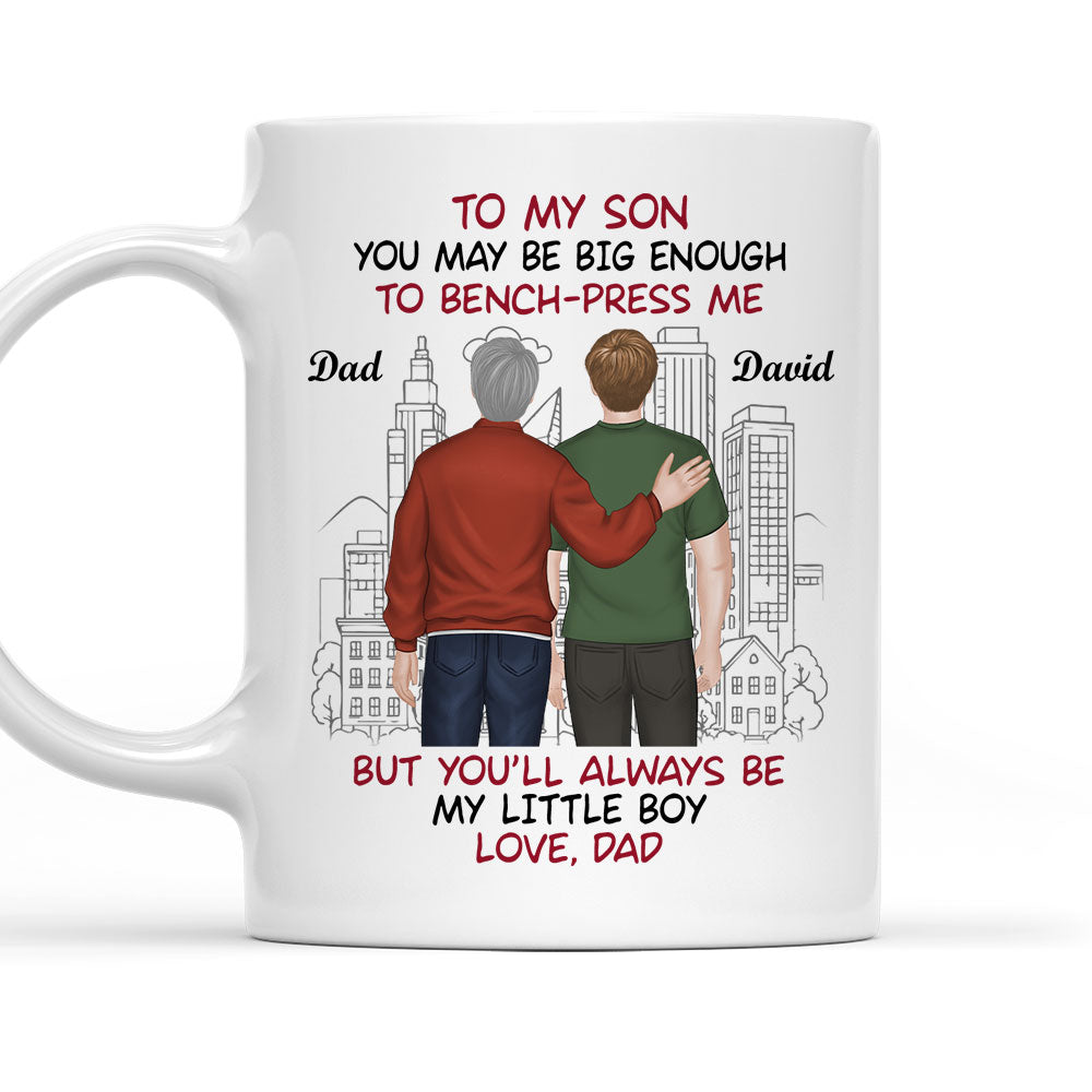 You Lift Me But I Raised You - Personalized Custom Coffee Mug