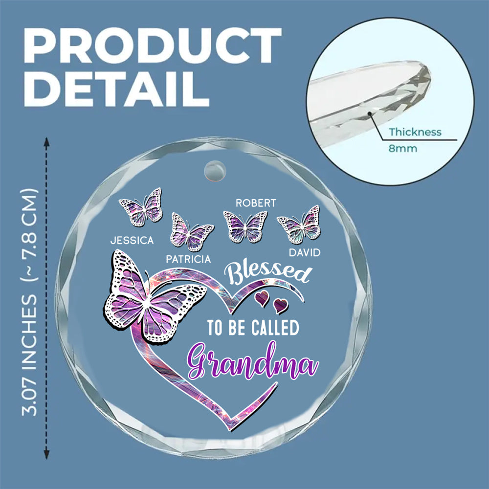 Blessed Mimi - Personalized Custom Glass Ornament