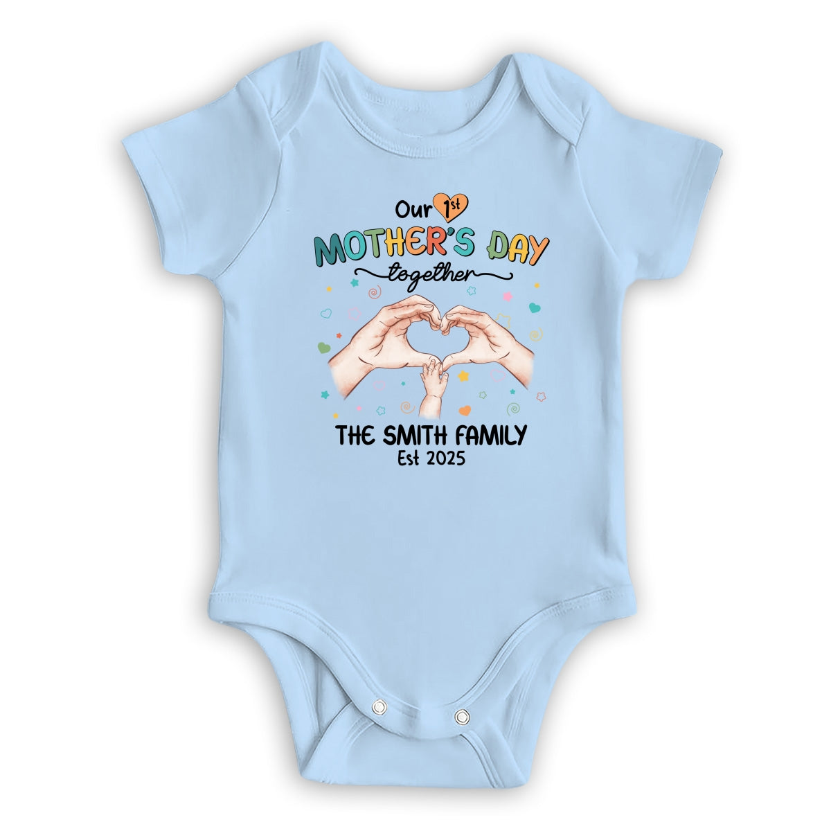Our First Mother Day Together - Personalized Custom T-shirt And Onesie