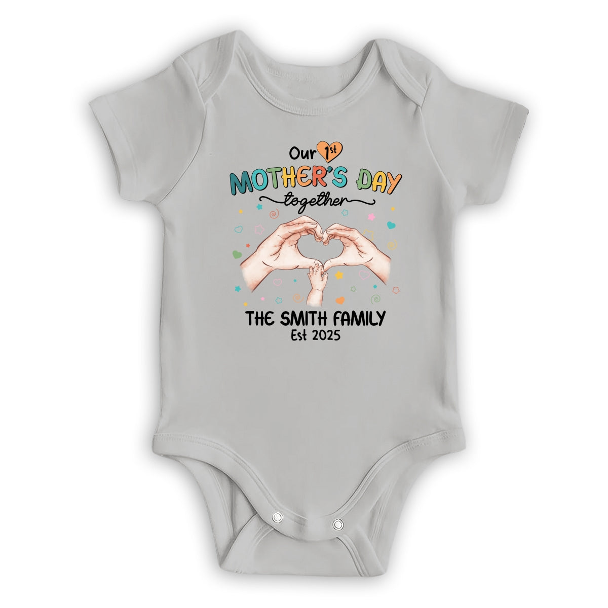 Our First Mother Day Together - Personalized Custom T-shirt And Onesie
